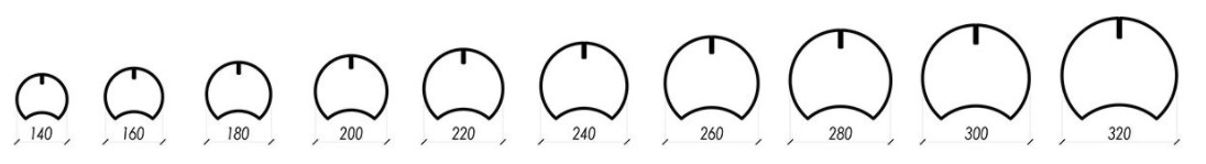 размеры оцилиндрованного бруса